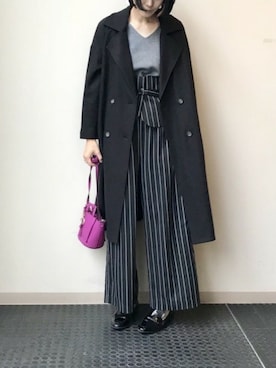 「コルセット」｜「アイテム（その他アウター）」を使った、nano・universe lady's webeditorさん（レディース・167cm）の秋コーディネート