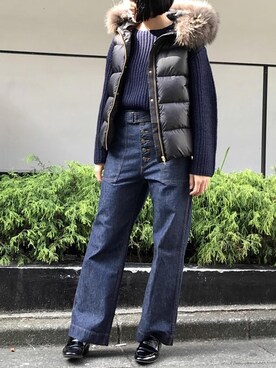 「NANO universe（ナノユニバース）のアイテム（ダウンベスト）」を使った、nano・universe lady's webeditorさん（レディース・167cm）の秋コーディネート