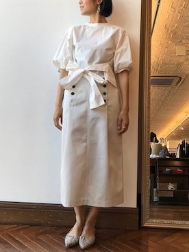 「パイソン柄」｜nano・universe lady's webeditorさん（レディース・167cm）の春コーディネート