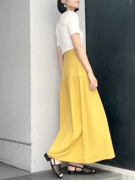 「NANO universe（ナノユニバース）のアイテム（サンダル）」を使った、nano・universe lady's webeditorさん（レディース・167cm）の春コーディネート