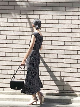 「ドット柄」｜nano・universe lady's webeditorさん（レディース・167cm）の夏コーディネート
