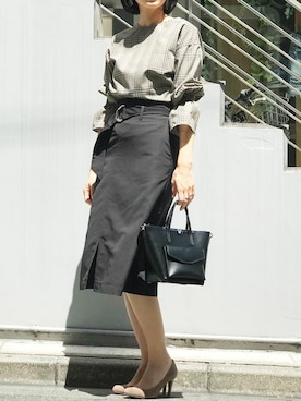 nano・universe lady's webeditorさん（レディース・167cm）の夏コーディネート