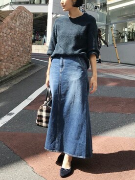 「NANO universe（ナノユニバース）のアイテム（バレエシューズ）」を使った、nano・universe lady's webeditorさん（レディース・167cm）の秋コーディネート