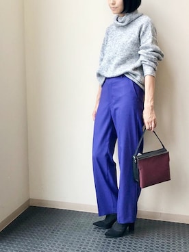 「PROTCOL（プロトコル）のアイテム」を使った、nano・universe lady's webeditorさん（レディース・167cm）の秋コーディネート