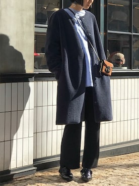 「HASHIBAMI（ハシバミ）のアイテム」を使った、nano・universe lady's webeditorさん（レディース・167cm）の秋コーディネート