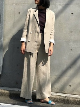 「CHEMBUR（チェンバー）のアイテム」を使った、nano・universe lady's webeditorさん（レディース・167cm）の春コーディネート