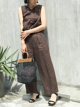 「HALIN（ハリン）のアイテム」を使った、nano・universe lady's webeditorさん（レディース・167cm）の春コーディネート