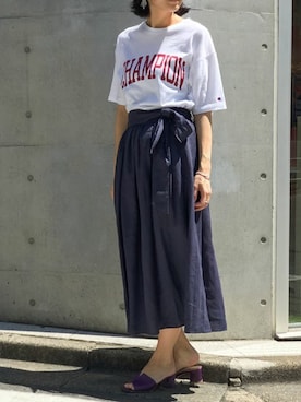 「Champion」｜nano・universe lady's webeditorさん（レディース・167cm）の春コーディネート