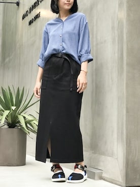 「アイテム（バングル/リストバンド）」を使った、nano・universe lady's webeditorさん（レディース・167cm）の春コーディネート