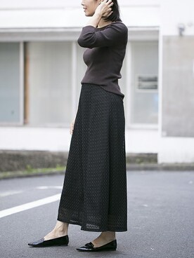 「NANO universe（ナノユニバース）のアイテム（パンプス）」を使った、nano・universe lady's webeditorさん（レディース・167cm）の秋コーディネート