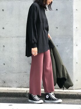 「NANO universe（ナノユニバース）のアイテム（ブルゾン）」を使った、nano・universe lady's webeditorさん（レディース・167cm）の秋コーディネート