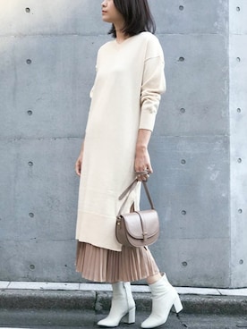 「NANO universe（ナノユニバース）のアイテム（ショルダーバッグ）」を使った、nano・universe lady's webeditorさん（レディース・167cm）の秋コーディネート