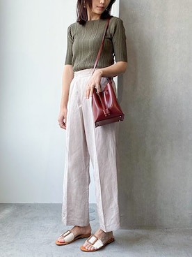 「MAURO de BARI（マウロディバリ）のアイテム」を使った、nano・universe lady's webeditorさん（レディース・167cm）の春コーディネート