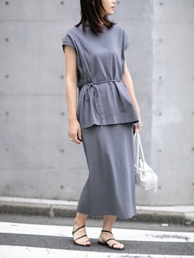 「アイテム（バッグ、ホワイト系）」を使った、nano・universe lady's webeditorさん（レディース・167cm）の春コーディネート