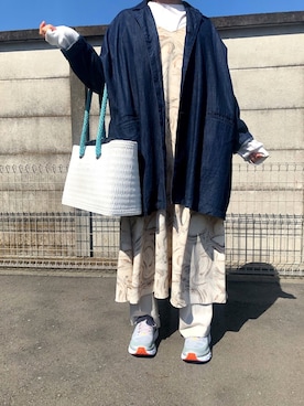 「SETTO（セット）のアイテム（ジャケット/アウター）」を使った、popoさん（レディース・159cm）の春コーディネート