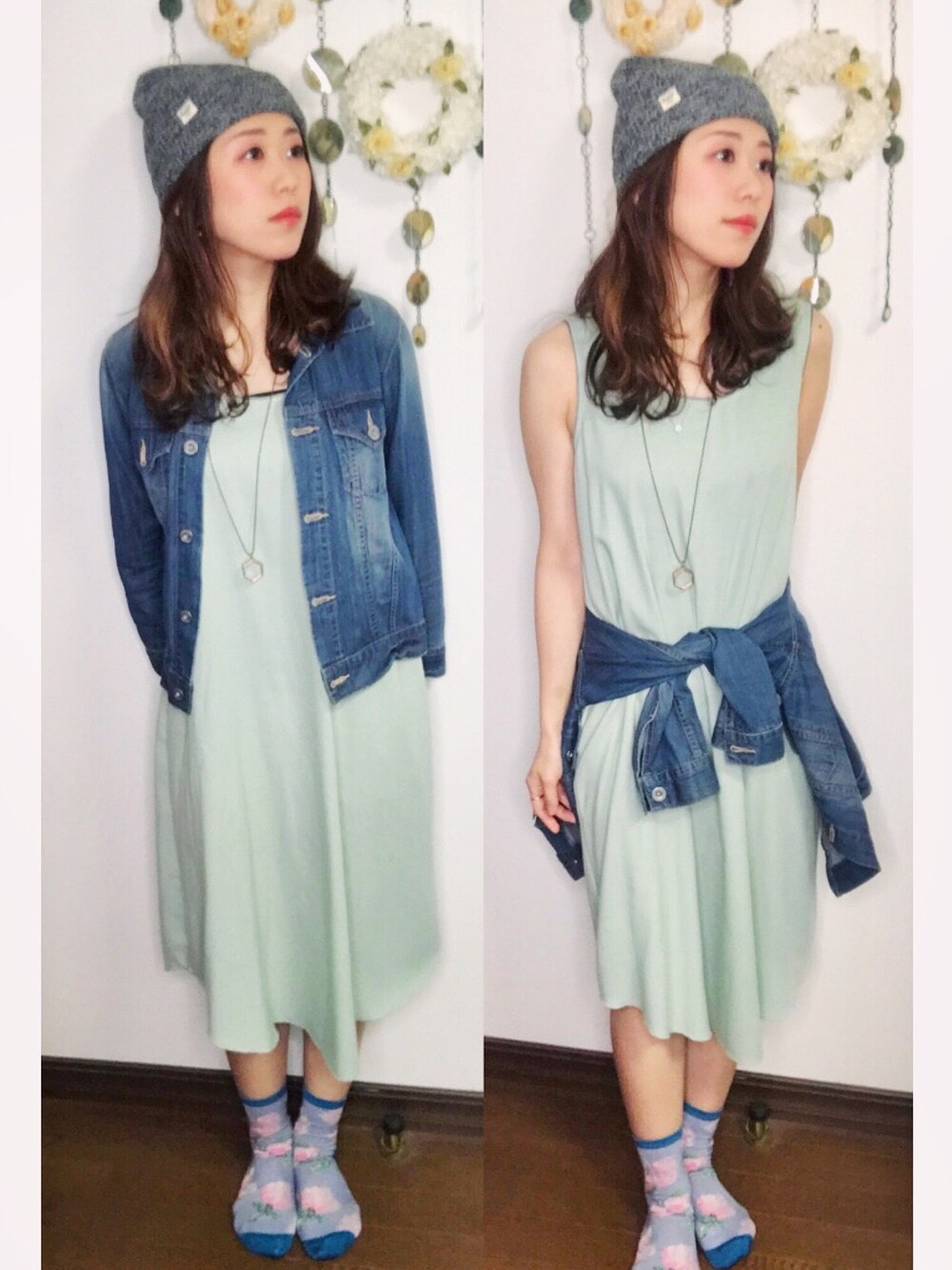 「Herschel、Another Edition、And A、tutuanna、カジュアル、オトナカジュアル、シンプル、おしゃれさんと繋がりたい、夏コーデ、低身長」｜「Herschel Supplyのアイテム（ニットキャップ/ビーニー、グレー系）」を使った、Yukiko Kajiさん（レディース・156cm）の夏コーディネートの1枚目の写真