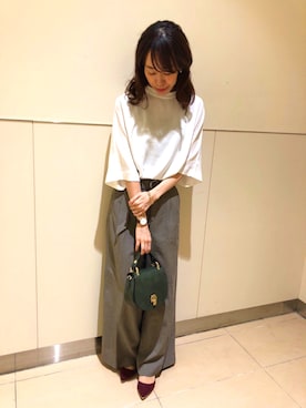 「KBF+」｜「アイテム（バレエシューズ）」を使った、RODE SKO (ロデスコ)さん（レディース・162cm）の秋コーディネート