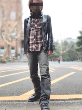 「VANQUISH（ヴァンキッシュ）のアイテム（ジャケット/アウター）」を使った、nob3nさん（メンズ・170cm）の冬コーディネート