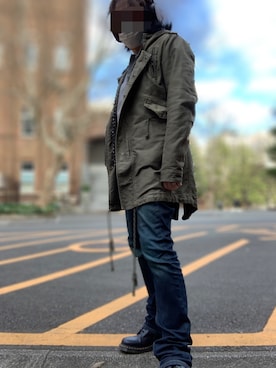 「VANQUISH（ヴァンキッシュ）のアイテム（ジャケット/アウター）」を使った、nob3nさん（メンズ・170cm）の冬コーディネート