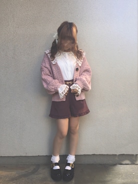 「甘々コーデ」｜🐰ㅤメ ｲ ﾒ ｲㅤ🐰さん（レディース・153cm）の冬コーディネート