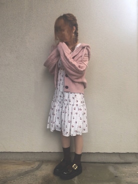 「ひざ丈ワンピース」｜🐰ㅤメ ｲ ﾒ ｲㅤ🐰さん（レディース・153cm）の秋コーディネート
