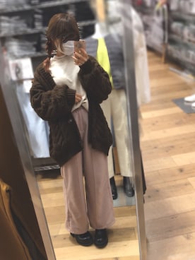 「スーパーオーバーサイズスウェット」｜🐰ㅤメ ｲ ﾒ ｲㅤ🐰さん（レディース・153cm）の冬コーディネート