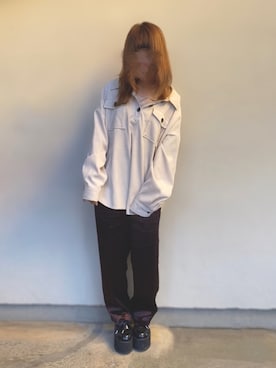 「サテンパンツ」｜「アイテム（アンダーウェア）」を使った、🐰ㅤメ ｲ ﾒ ｲㅤ🐰さん（レディース・153cm）の春コーディネート