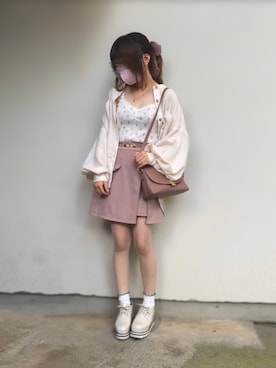 「くすみピンク」｜「アイテム（財布/小物）」を使った、🐰ㅤメ ｲ ﾒ ｲㅤ🐰さん（レディース・153cm）の夏コーディネート
