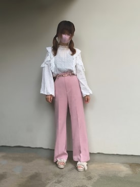 「コットンレース」｜🐰ㅤメ ｲ ﾒ ｲㅤ🐰さん（レディース・153cm）の秋コーディネート