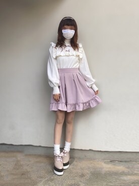 スカート ピンク系 を使った 量産型ヲタク の人気ファッションコーディネート Wear