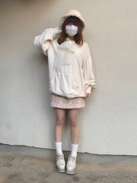 「onespo（ワンスポ）のアイテム（トップス）」を使った、🐰ㅤメ ｲ ﾒ ｲㅤ🐰さん（レディース・153cm）の冬コーディネート
