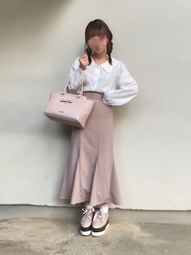 「コットンレース」｜「アイテム（その他シューズ）」を使った、🐰ㅤメ ｲ ﾒ ｲㅤ🐰さん（レディース・153cm）の夏コーディネート