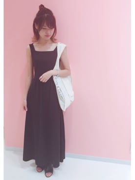 「SHEL’TTER（シェルター）のアイテム（ワンピース/ドレス）」を使った、みはるさん（レディース・164cm）の夏コーディネート