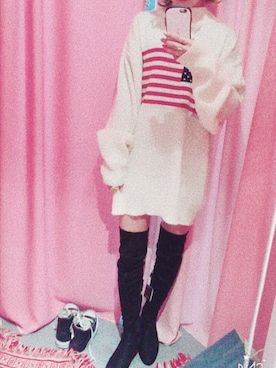 「MARE（マーレ）のアイテム」を使った、みはるさん（レディース・164cm）の冬コーディネート