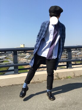 「RAGEBLUE（レイジブルー）のアイテム（その他アウター）」を使った、ぱんださん（メンズ・169cm）の春コーディネート