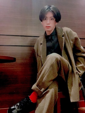 「niko and...（ニコアンド）のアイテム（その他アウター）」を使った、#R#さん（メンズ・165cm・20代）の冬コーディネート
