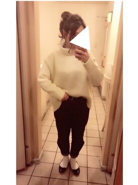 「ダニエルウェリントン」｜「アイテム（バレエシューズ）」を使った、makoooさん（レディース・153cm）の秋コーディネート