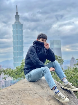 馮大華さん（メンズ・175cm）の冬コーディネート