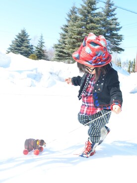 LOUIS☆LOUIEさん（キッズ・80cm）の春コーディネート