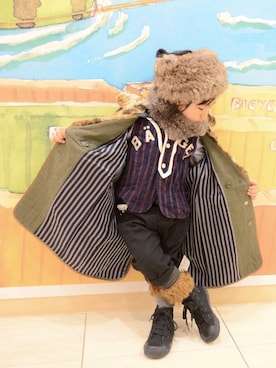 LOUIS☆LOUIEさん（キッズ・90cm）の冬コーディネート