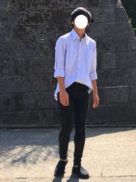 「NANO universe（ナノユニバース）のアイテム（スリッポン）」を使った、Noskeさん（メンズ・170cm）の夏コーディネート