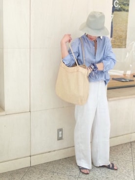 「45R（フォーティファイブアール）のアイテム（バッグ）」を使った、m.maedaさん（レディース・161cm）の春コーディネート