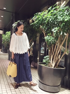 「pense'e（パンセ）のアイテム」を使った、m.maedaさん（レディース・161cm）の夏コーディネート