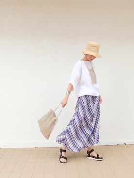 m.maedaさん（レディース・161cm）の夏コーディネート