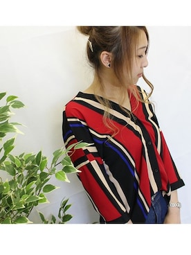 「Shelly island（シェリーアイランド）のアイテム」を使った、(´・ω・`)さん（レディース・161cm）の夏コーディネート