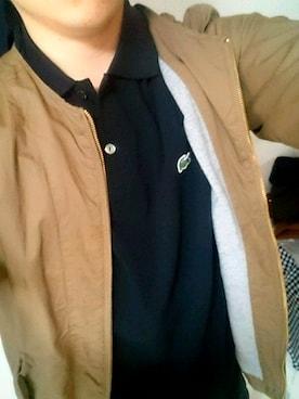 「BEAUTY&YOUTH UNITED ARROWS（ビューティーアンドユースユナイテッドアローズ）のアイテム（MA-1）」を使った、ACKYさん（メンズ・178cm）の春コーディネート