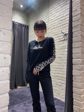 「ロンt」｜「アイテム（アクセサリー）」を使った、moeさん（レディース・158cm）の秋コーディネート
