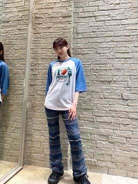 「ロンt」｜moeさん（レディース・158cm）の冬コーディネート