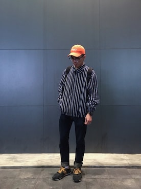「DEMARCOLAB（デマルコラブ）のアイテム（ジャケット/アウター）」を使った、Felixさん（メンズ・172cm）の冬コーディネート