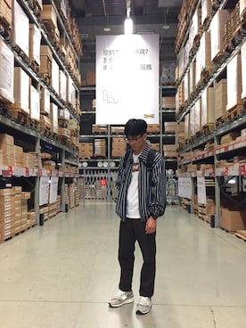 「DEMARCOLAB（デマルコラブ）のアイテム（ジャケット/アウター）」を使った、Felixさん（メンズ・172cm）の春コーディネート